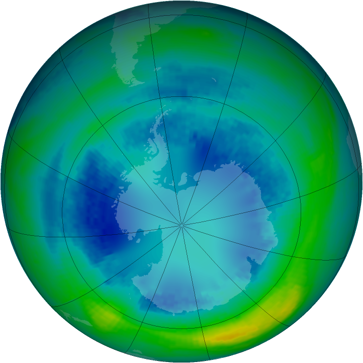 Ozone Map 2004-08-22